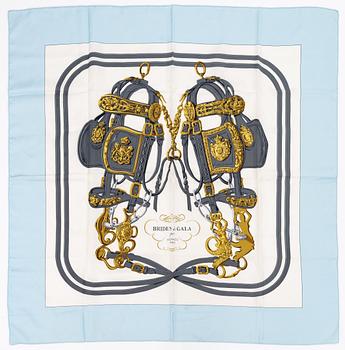 Hermès, a 'Brides de Gala' silk scarf.