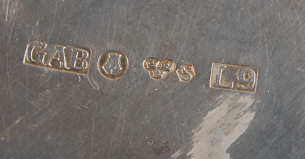 BÄGARE, silver, 2 st. GAB, Stockholm. 1961 resp 1965.