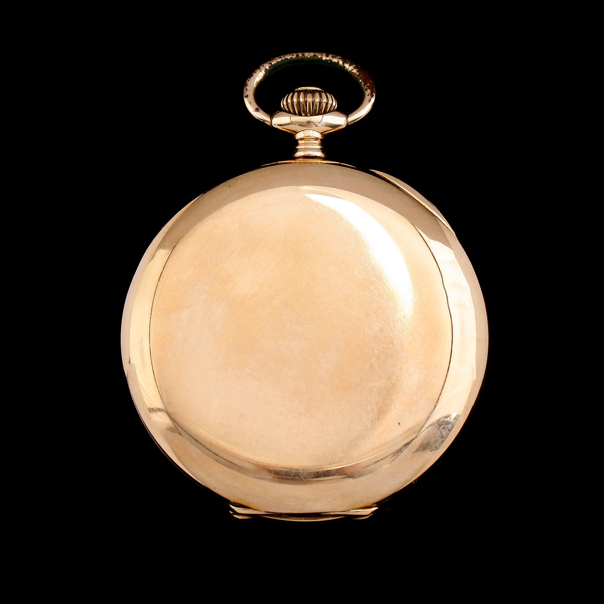 FICKUR, 14K guld, savonett, 1900-talets första hälft.