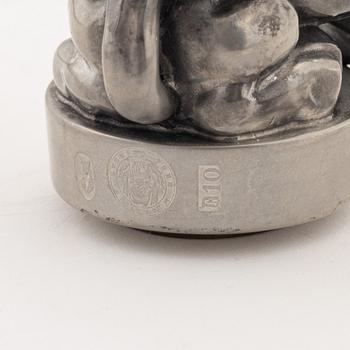 Anna Petrus, a pewter and brass seal, Svenskt Tenn, Stockholm, 1978.