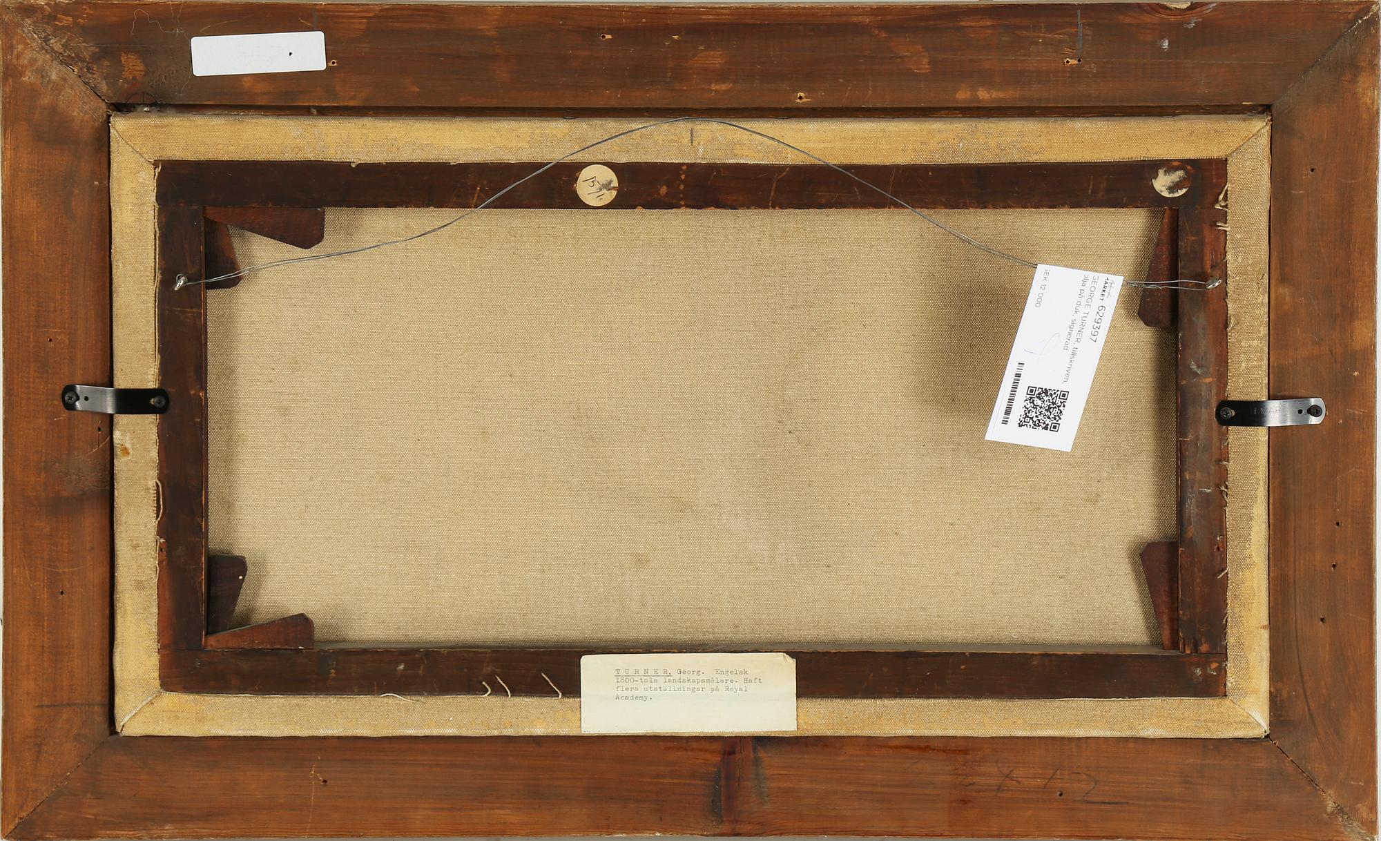 GEORGE TURNER, tillskriven, olja på duk, signerad.