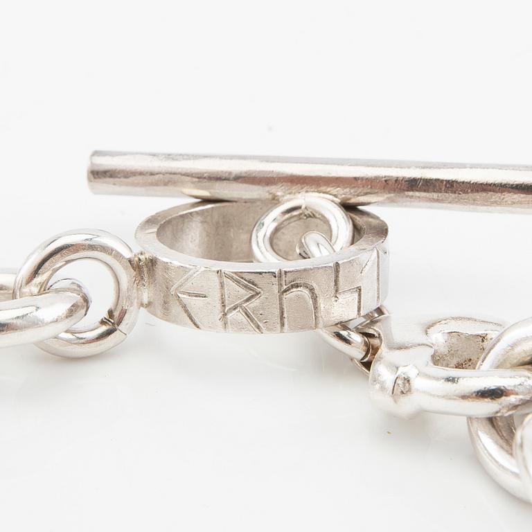 Ernst Billgren, silver bracelet, limited edition, Maria Elmqvist Trosa 2002.