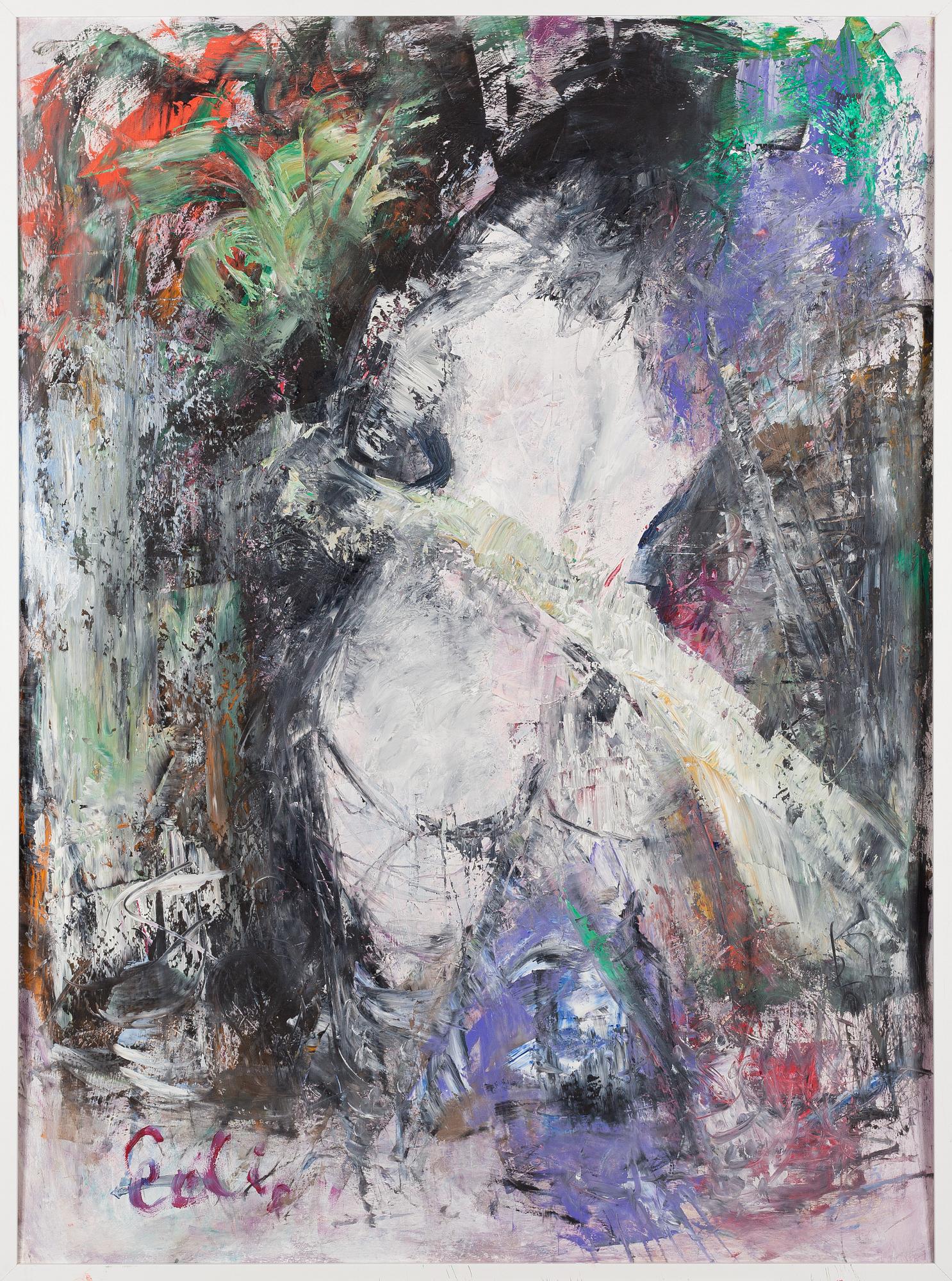 Eelis Knuutila, oil on board, signed.