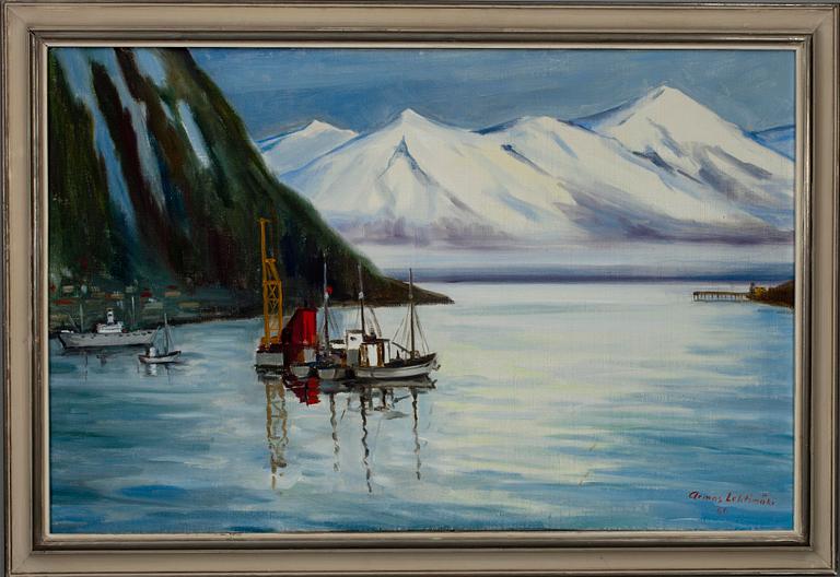 ARMAS LEHTIMÄKI, olja på duk, sign. och dat. -60.