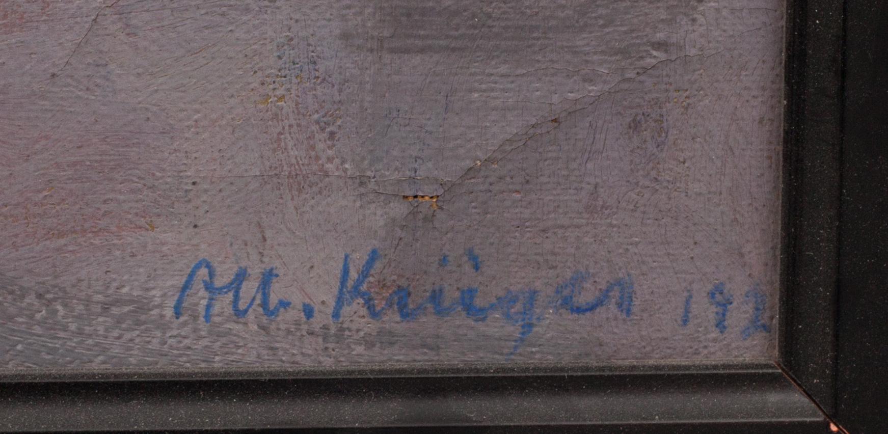 ALBERT KRÜGER, oljemålning på duk, signerad och daterad 1921.