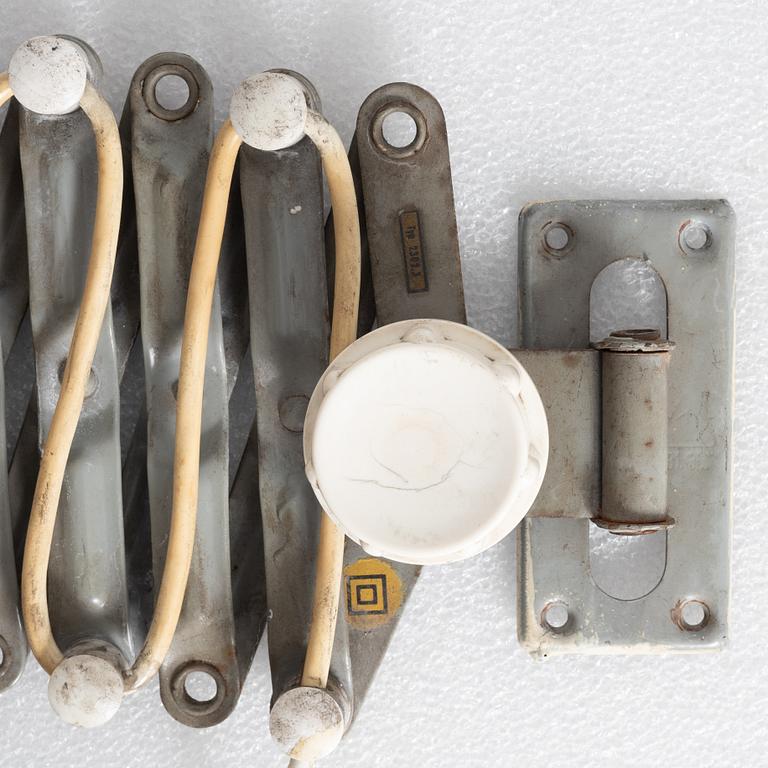 Swing-arm lamp, Germany, mid-20th century.