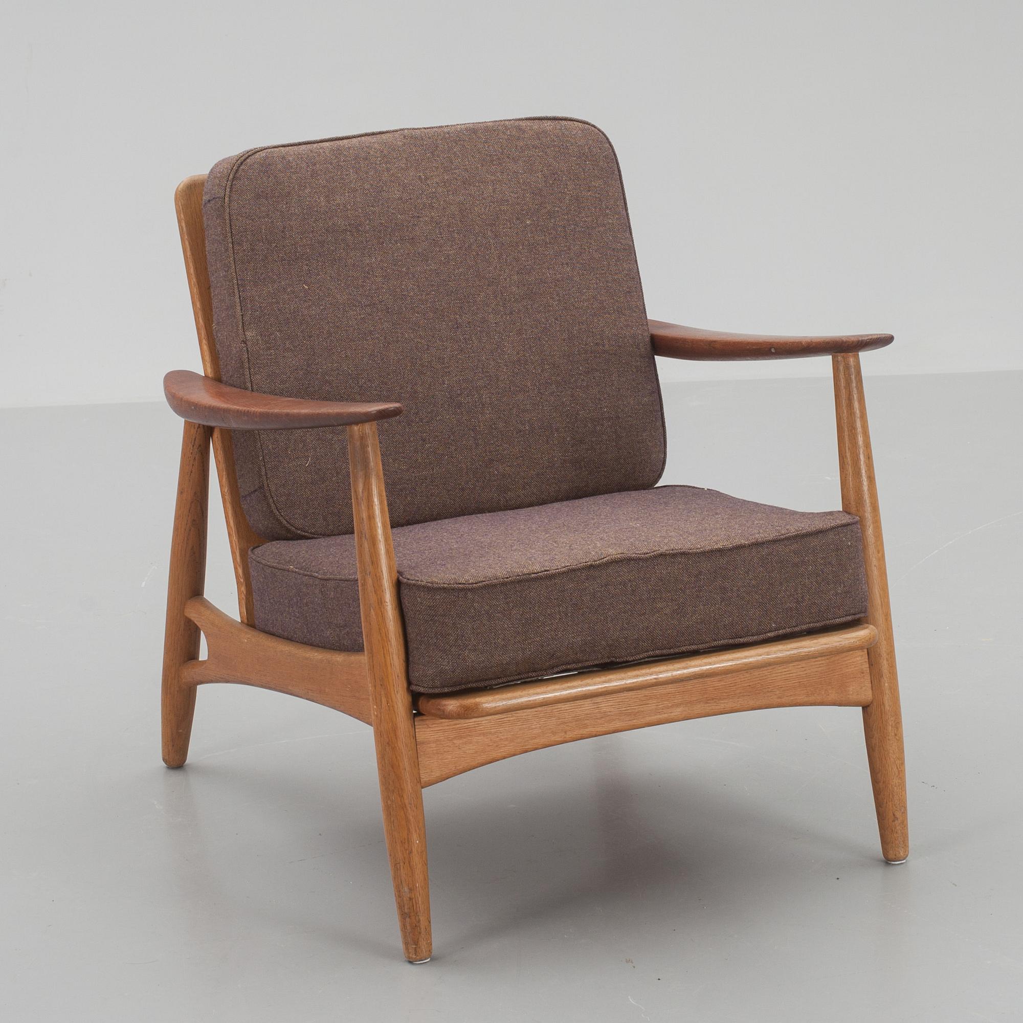 FÅTÖLJ, troligen Danmark. 1900-talets mitt/andra hälft.