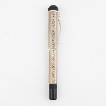 Mont Blanc, fountain pen, silver, limited edition, "Lorenzo de Medici", 1992.