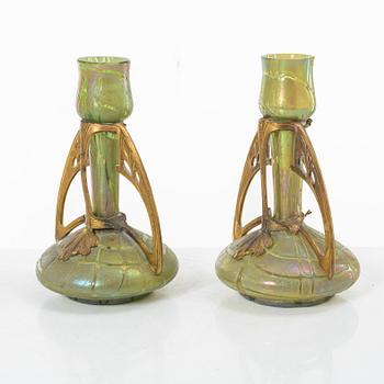 A pair of Art Nouveau vases, circa 1900.