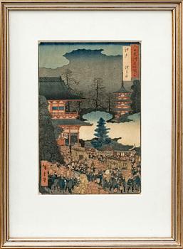 Ando Hiroshige, träsnitt Japan, 1800-tal.