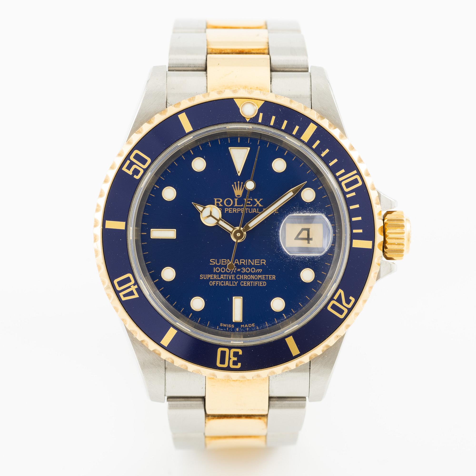 Rolex, Oyster Perpetual Date, Submariner, wristwatch, 40 mm.