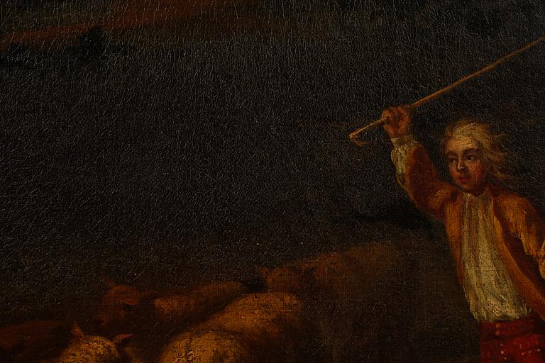 OKÄND KONSTNÄR, olja på duk, 1700/1800-tal.