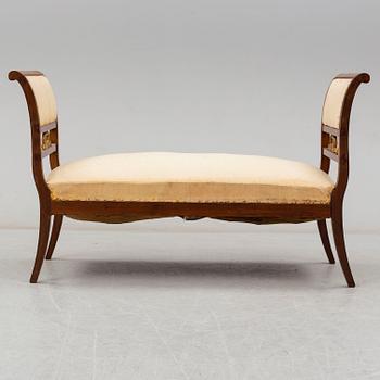 A Swedish bench, formerly owned by the Swedish Royal family, Bernadotte, second half of the 19th century.
