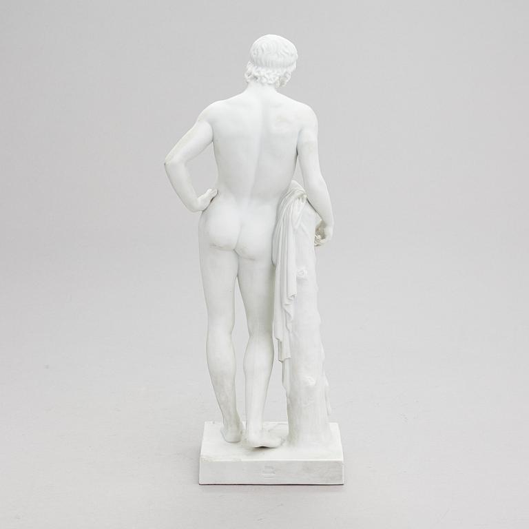 Bertel Thorvaldsen, efter. skulptur, "Adonis", Bing & Gröndahl, Danmark.
