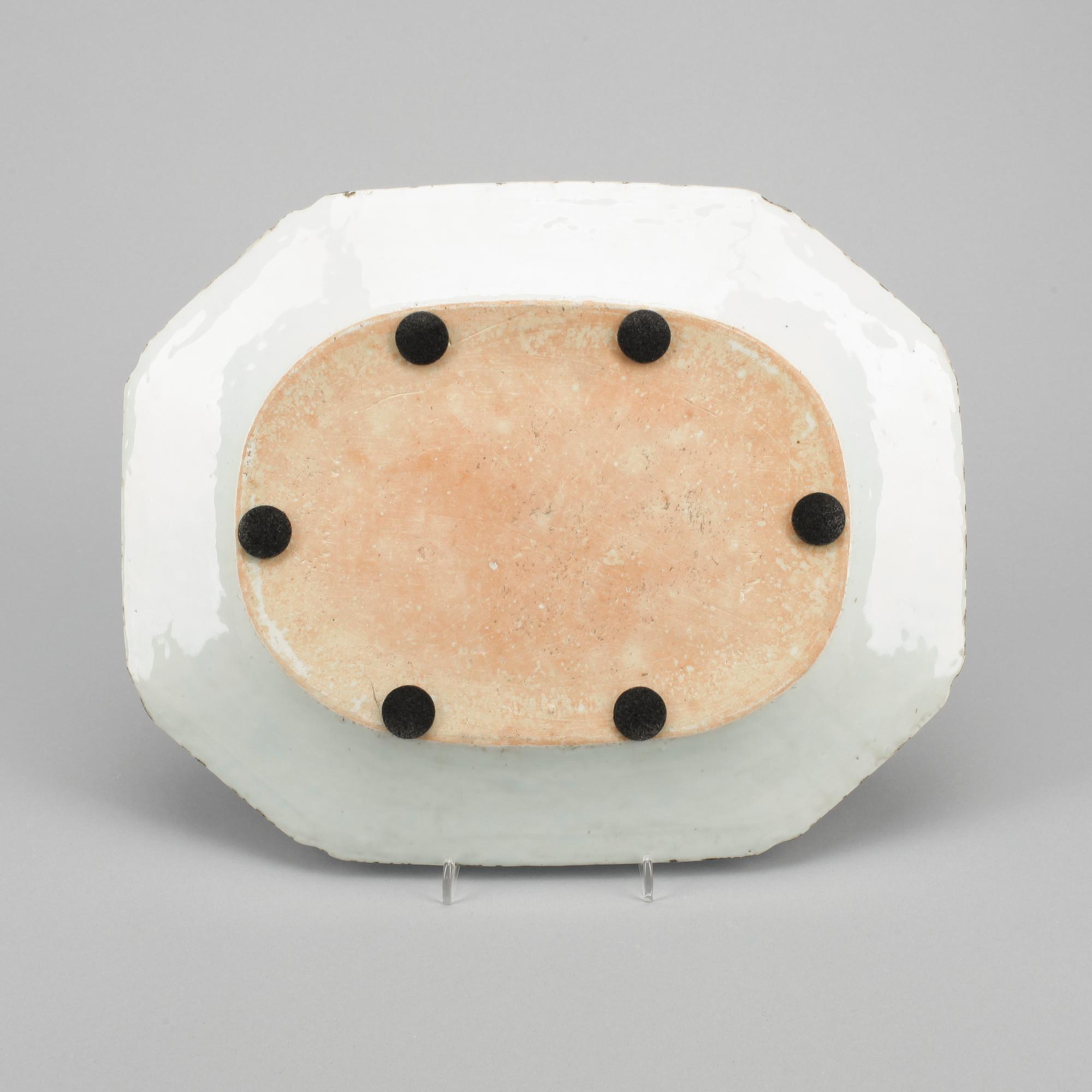 STEKFAT, porslin, Qing dynastin, Qianlong (1736-95).