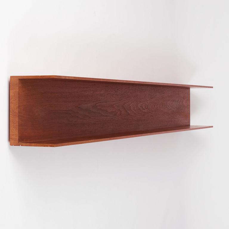 Walter Wirz, a rosewood hanging wall shelf, Wilhelm Renz, Germany, 1960s.