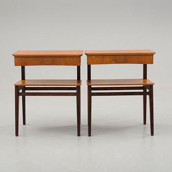 SÄNGBORD, ett par. 1950-/60-tal.