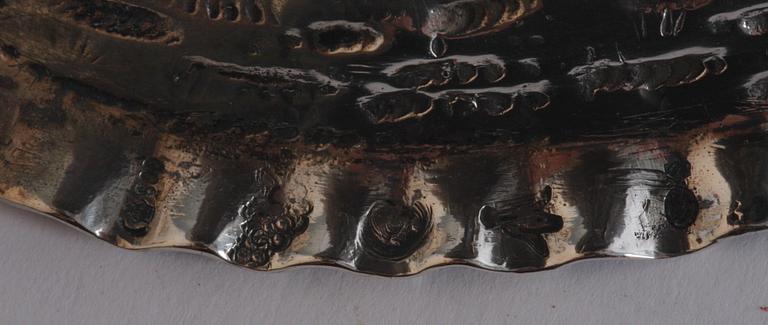 FIGUR/FLASKA, silver, Tyskland med svenska importstämplar.