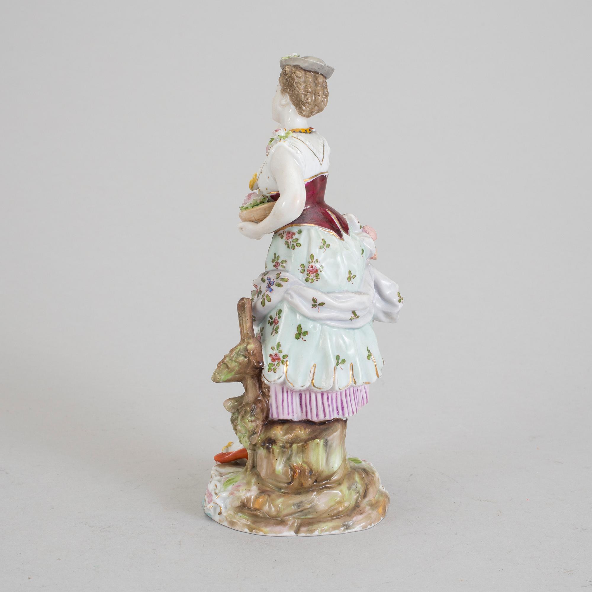 FIGURIN, porslin, Berlin, omkring sekelskiftet 1900.