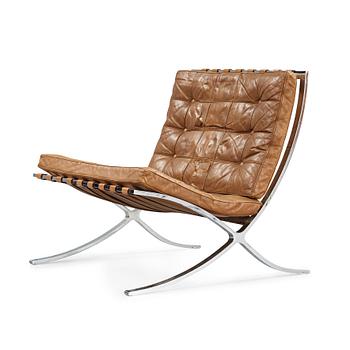 A Mies van der Rohe 'Barcelona' easy chair, Knoll International, probably 1950's-60''s.