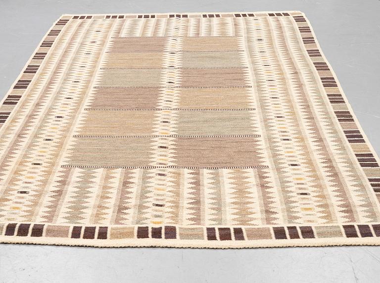 Barbro Nilsson, a carpet, "Salerno grå", ("Kristianstad"), flat weave, ca 322,5 x 205,5 cm, signed AB MMF BN.