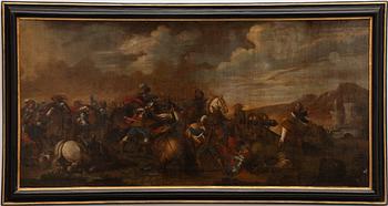 Jacques Courtois known as Le Bourguignon, his circle. Battle painting.