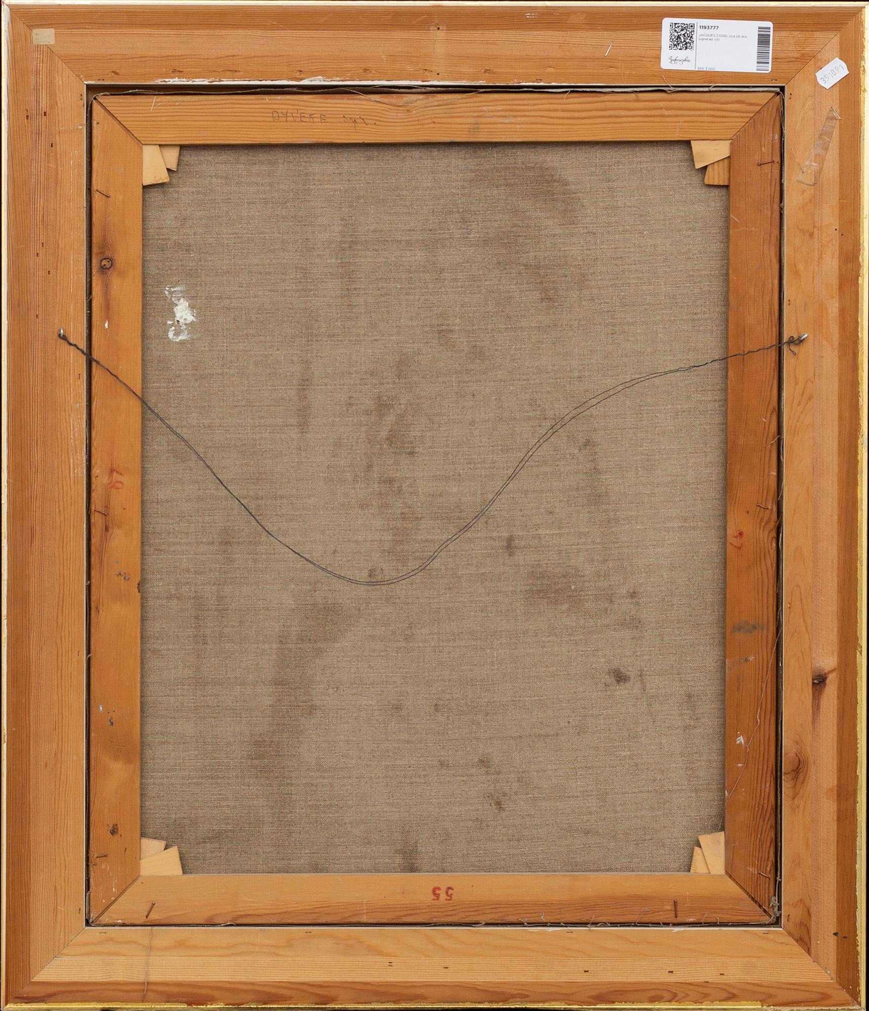 JACQUES ZADIG, oil on canvas signed.