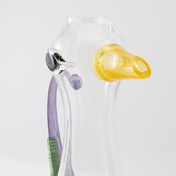 Kjell Engman and Gunnel Sahlin carafes 2 pcs Kosta Boda late 20th century.