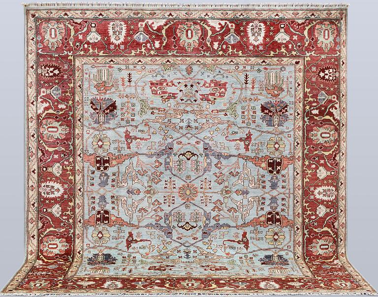 Matta, Ziegler design, ca 278 x 251 cm.