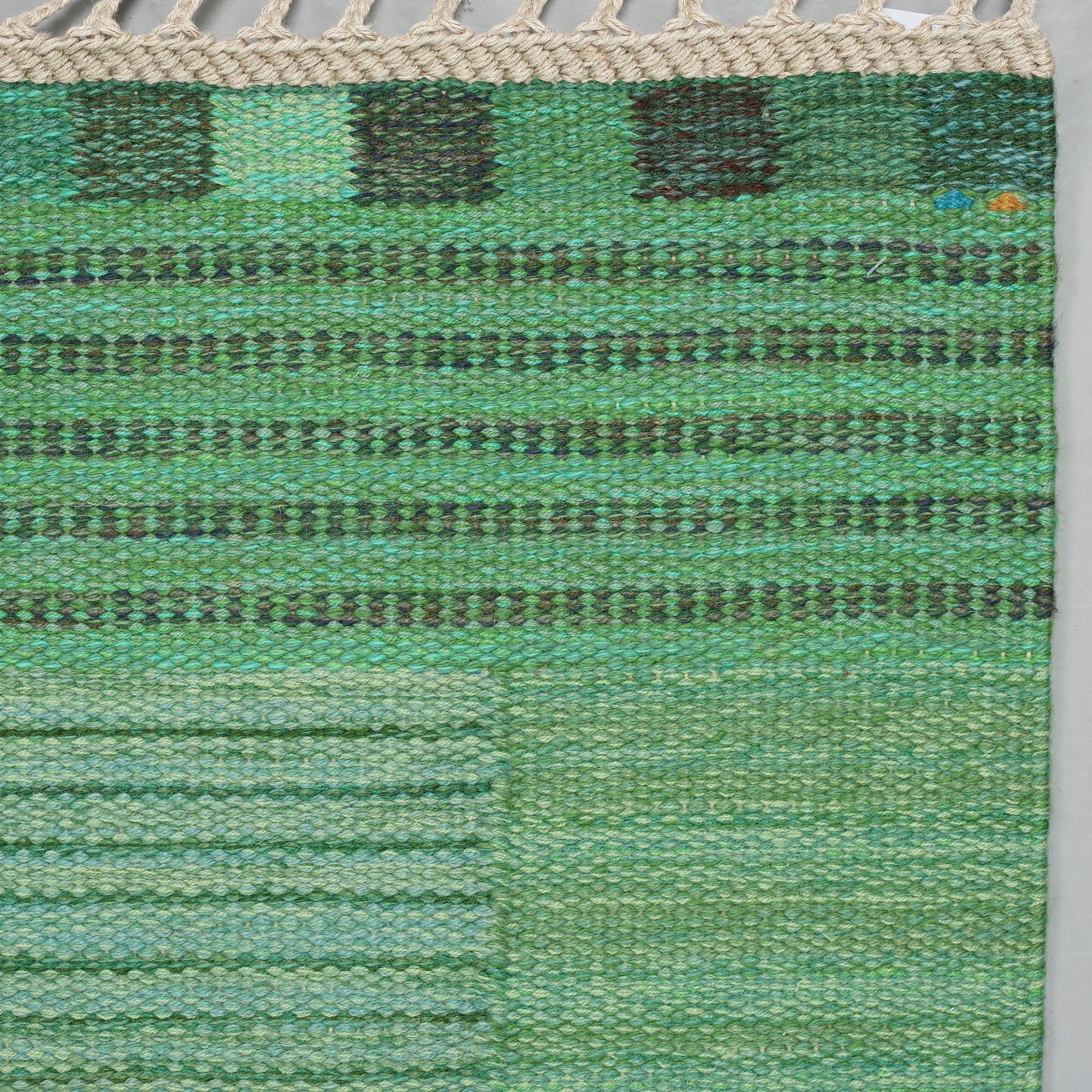 Marianne Richter, MATTA. "Fasad Grön". Rölakan. 273,5 x 236,5 cm. Signerad AB MMF MR.