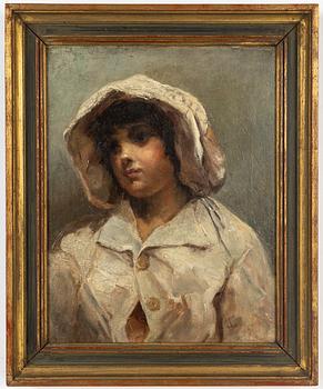 Unknown artist, 19th Century, oil on canvas, indistingtly signed.