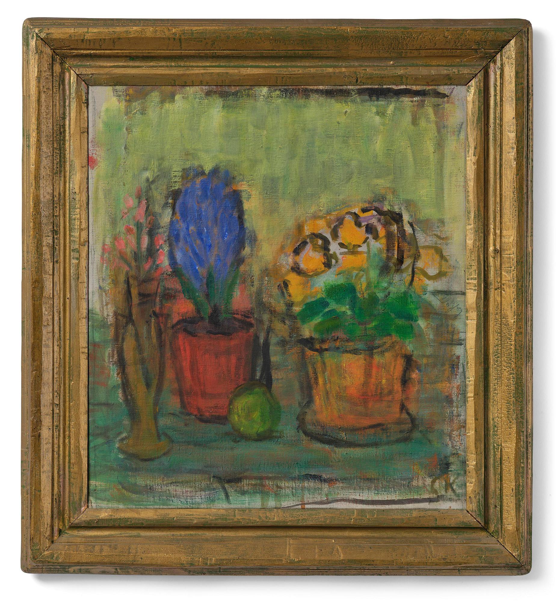 Carl Kylberg, "Hyacint och gula blommor".