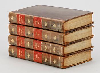 BOKVERK, 4 vol, "The General History of China..." av Jean Baptiste du Halde, London 1741.