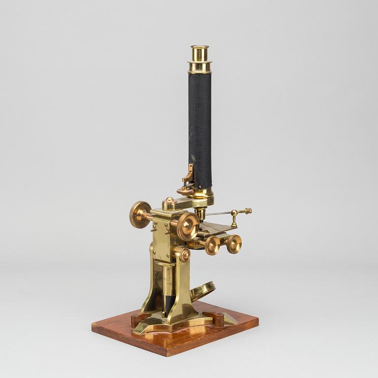 A Newton monocular microscope, mid 1800's.