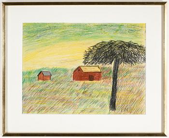 Primus Mortimer Pettersson · PRIMUS MORTIMER PETTERSSON, pastell, signerad.