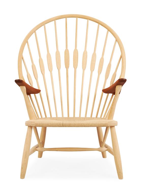 A Hans J Wegner ash and teak 'Peacock chair', by PP Møbler, Denmark.