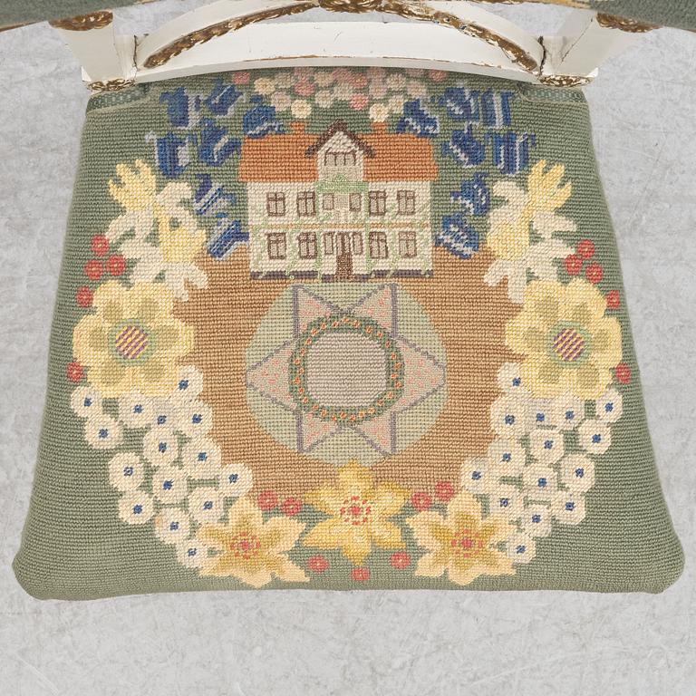 Stolar, ett par, gustavianska, 1700-talets slut.