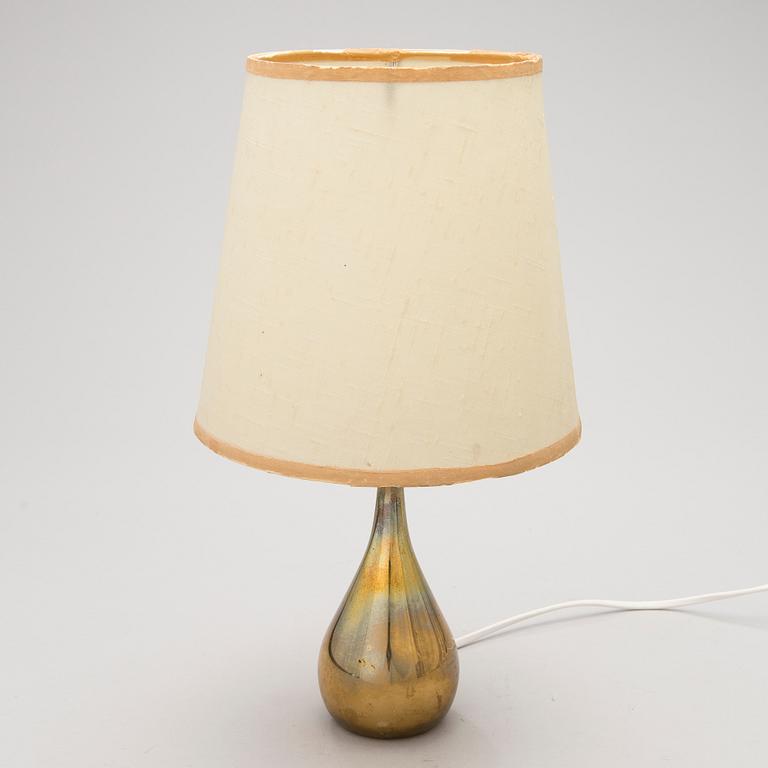 A Mid-20th Century Brass Table Lamp for Idman, Finland.