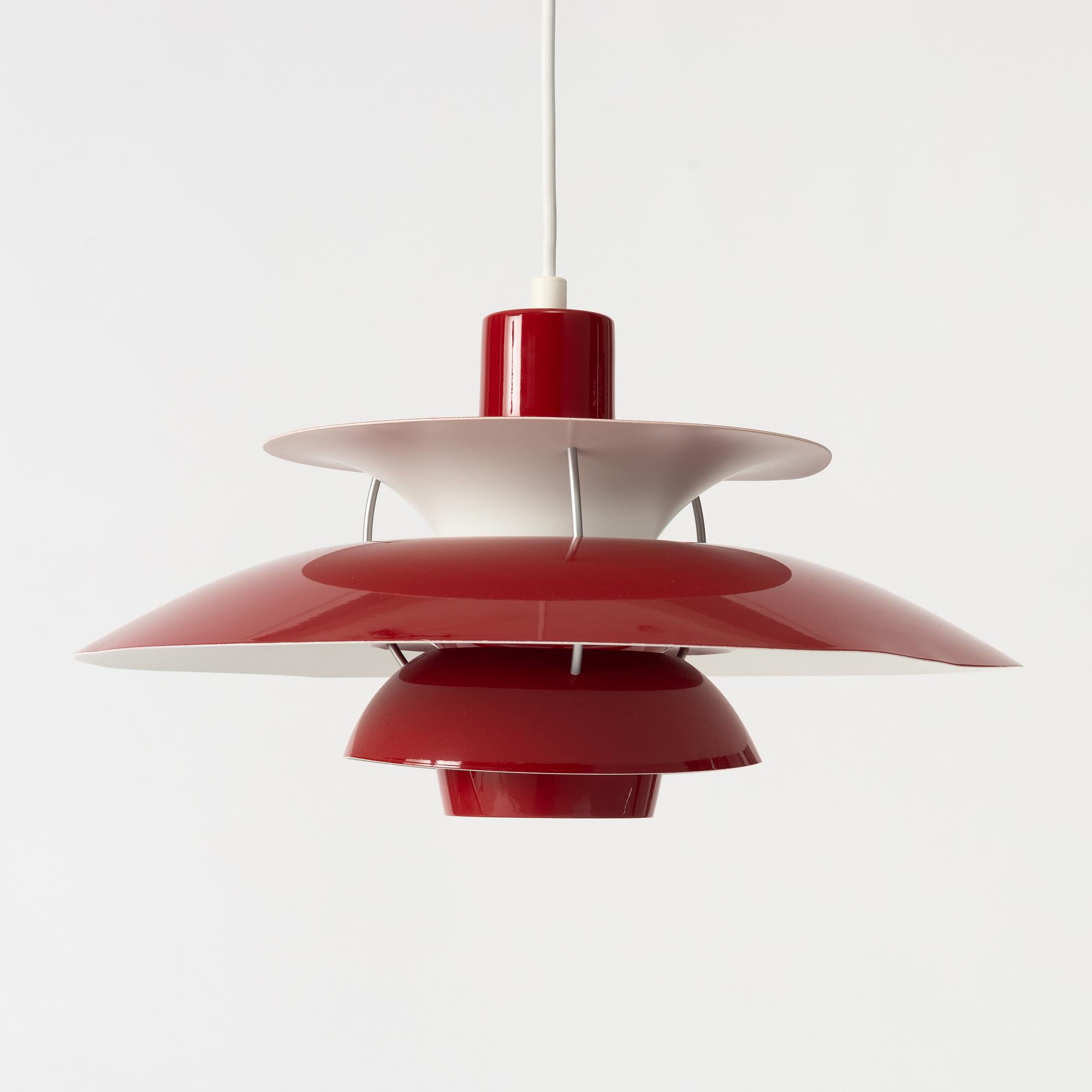 Poul Henningsen, taklampa, "PH5", Lous Poulsen, Danmark.