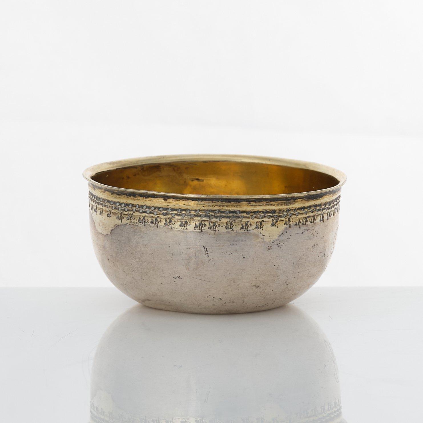 A Swedish 18th century parcel-gilt silver tumbler, mark of Christoffer Bauman, Hudiksvall 1786.