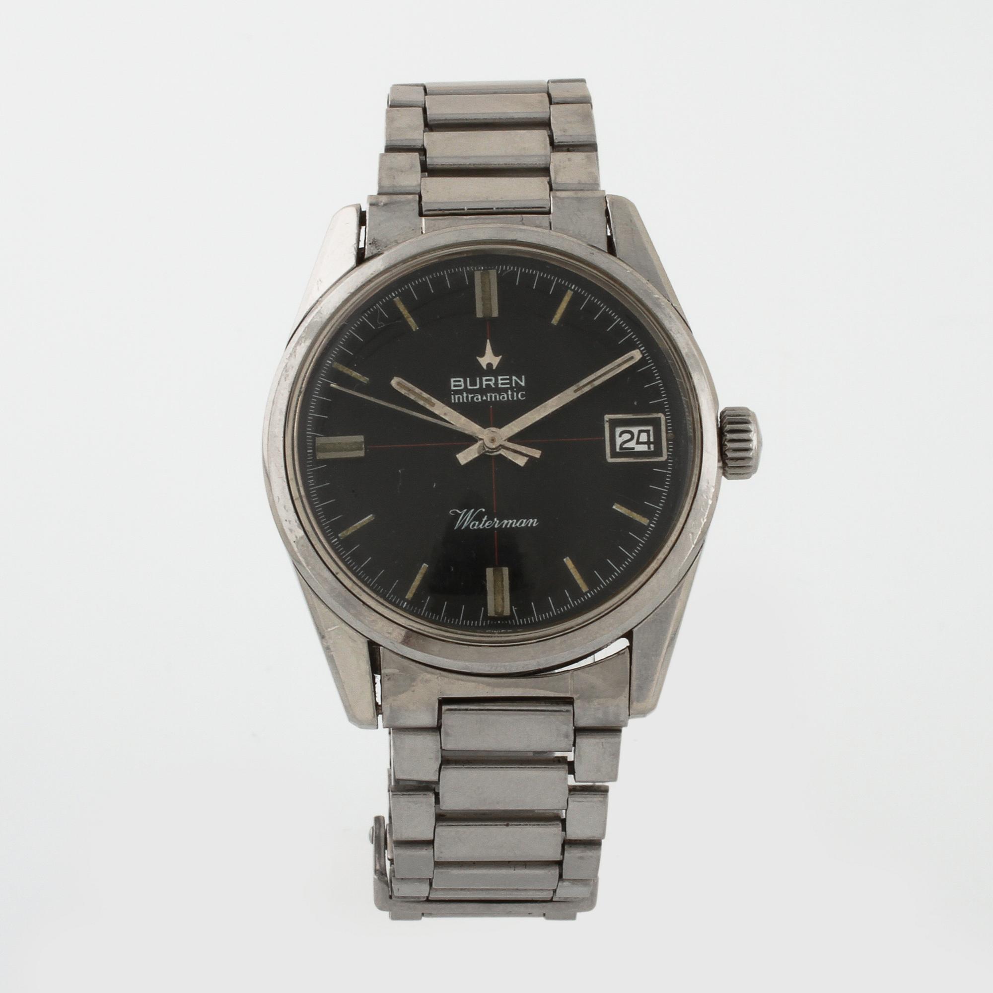BUREN, Intra-Matic, Waterman, wristwatch, 35 mm.