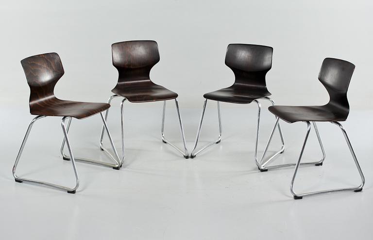 STOLAR, 4 st, "Über PRO", Flötotto, Tyskland, formgivna 1952.