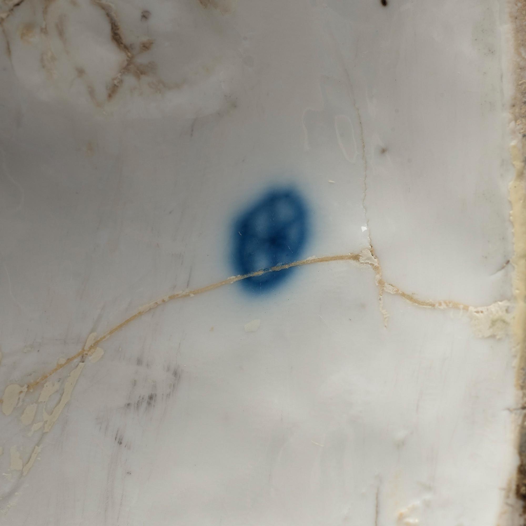 A Höchst figure group with a sleeping boy, 1770s.