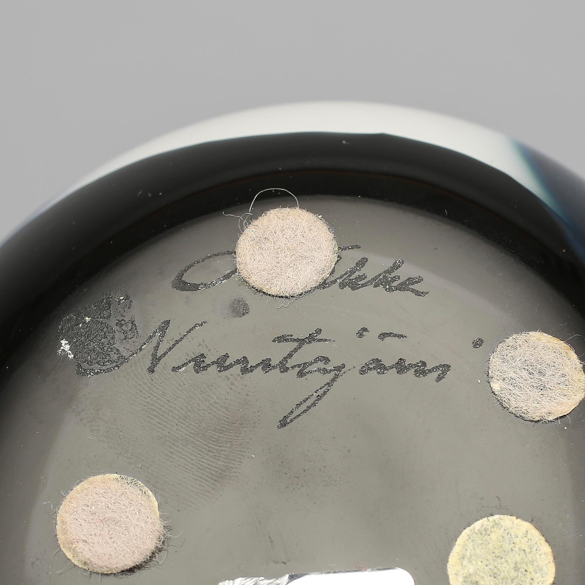 FIGURINER, 2 st, glas, Oiva Toikka, Nuutajärvi, signerade.