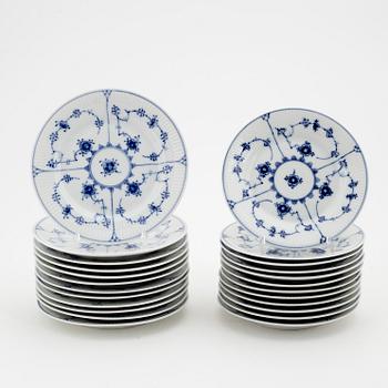 A 60-piece 'Musselmalet' porcelain coffee service, Royal Copenhagen, Denmark.