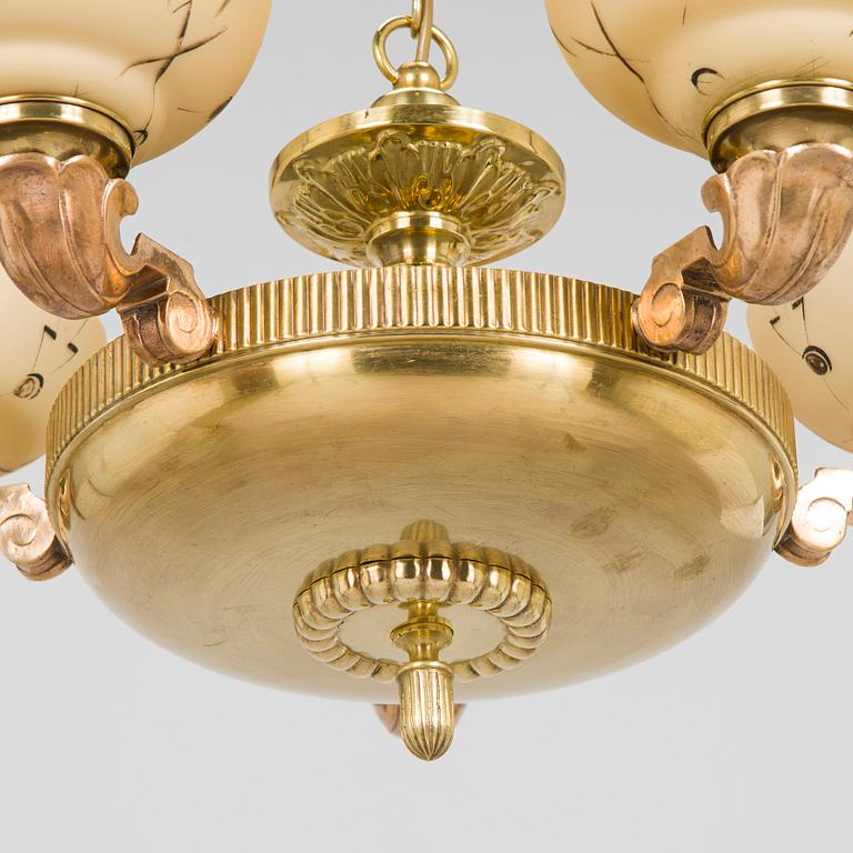 Paavo Tynell, taklampa modell 1204/5, Taito, 1930-tal.