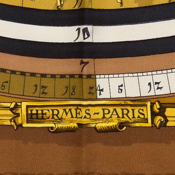A Hermès silk scarf "Astrologi / Dies et Hore" designed by Francoise Faconnet 1963.
