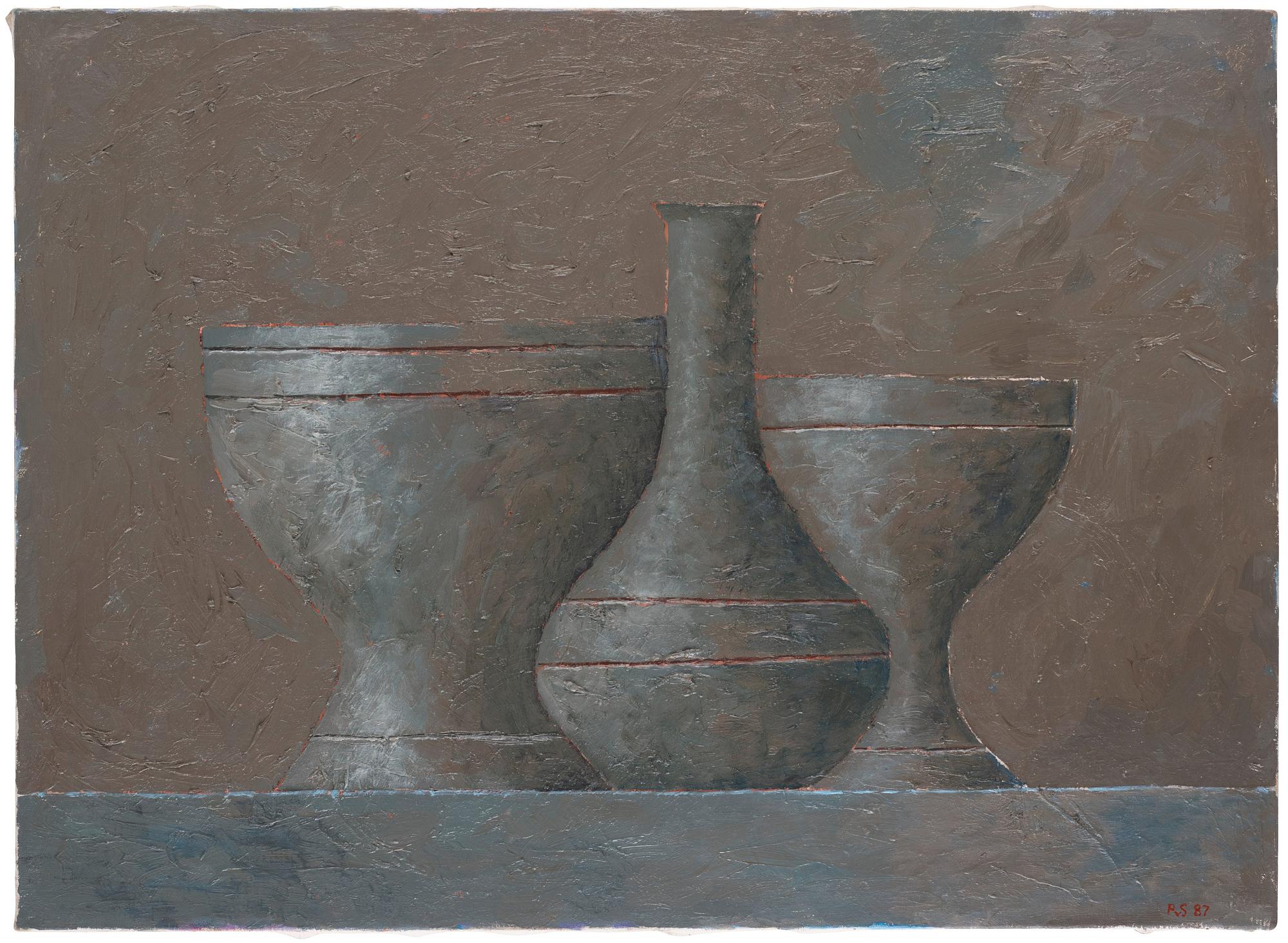 Philip von Schantz, Still life with vases.