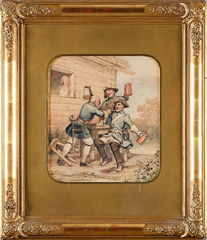 FREDRIK WILHELM SCHOLANDER, akvarell, signerad och otydligt daterad.