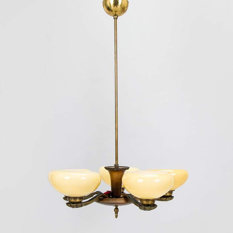 Paavo Tynell, taklampa, 1376/5, Taito, 1930-luku.